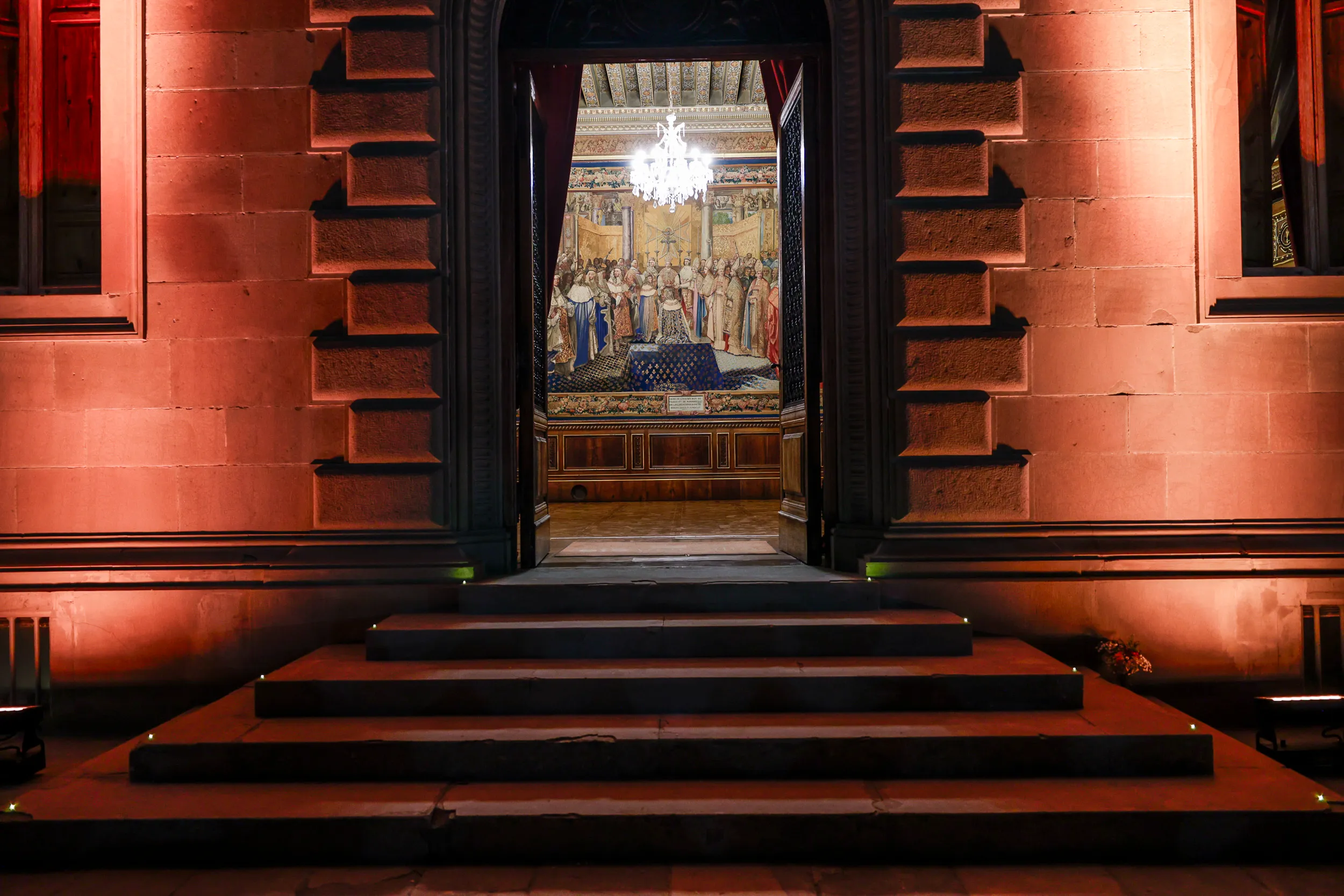 Interior of the historic villa